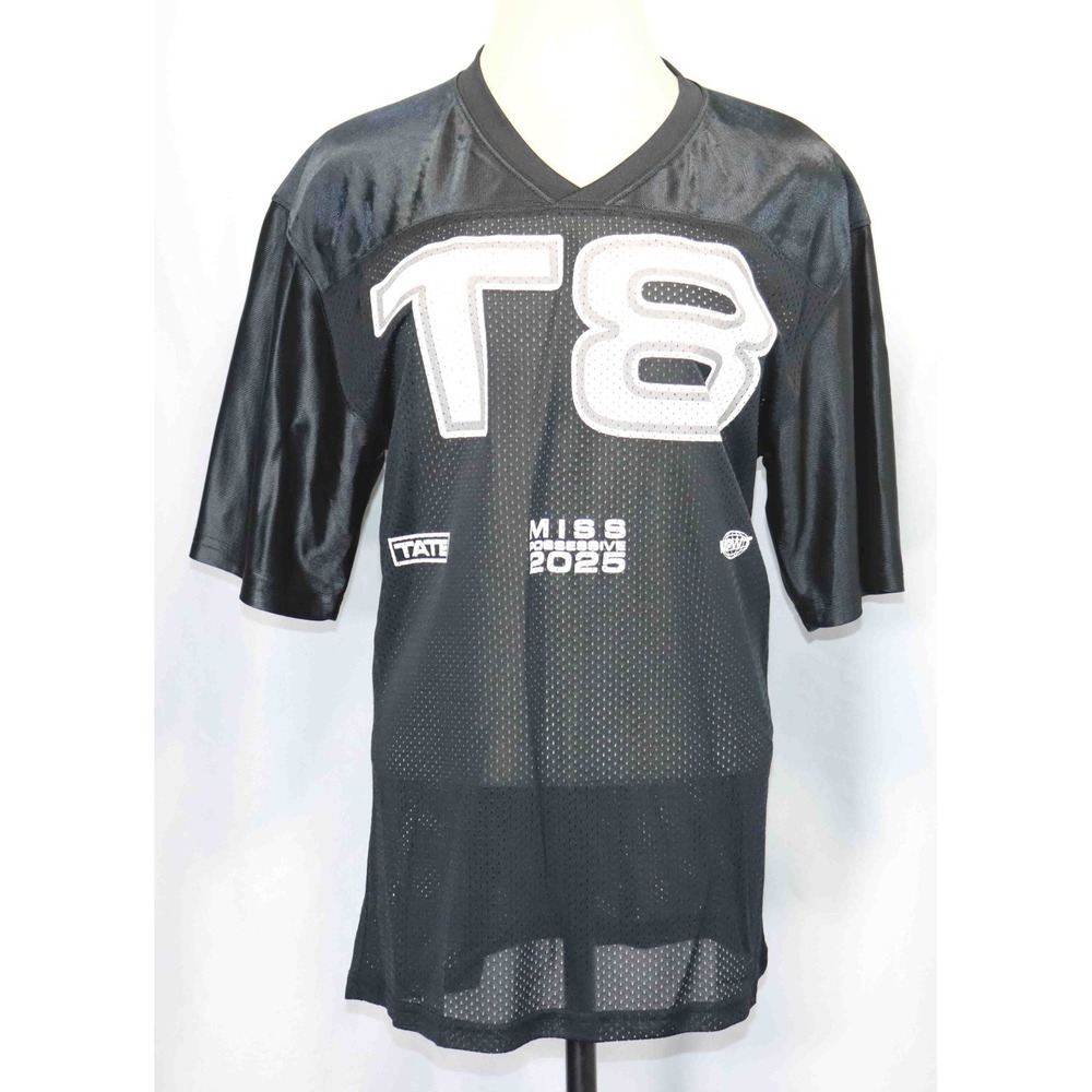 Tate McRae Miss Possessive 2025 Tour #22 Jersey Black Mesh McRae Adult Sz Small